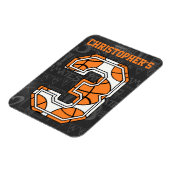 Basketbal Chalkboard 3e Verjaardag Magneet (Linkerzijde)