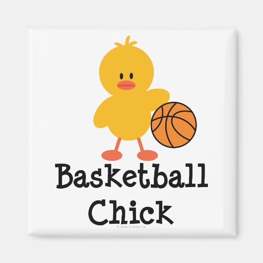 Basketbal Chick Magnet (Voorkant)