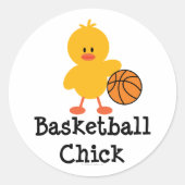 Basketbal Chick Stickers (Voorkant)