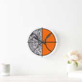 Basketbal Chip Ronde Klok (Huis)