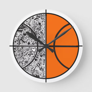 Basketbal Chip Ronde Klok