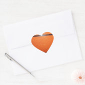 Basketbal close-up huid hart sticker (Envelop)