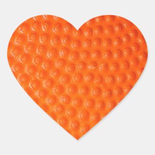 Basketbal close-up huid hart sticker