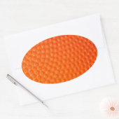 Basketbal close-up huid ovale sticker (Envelop)