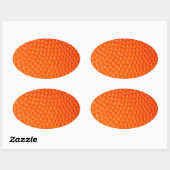 Basketbal close-up huid ovale sticker (Vel)