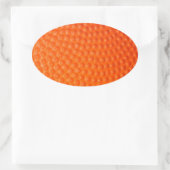 Basketbal close-up huid ovale sticker (Tas)