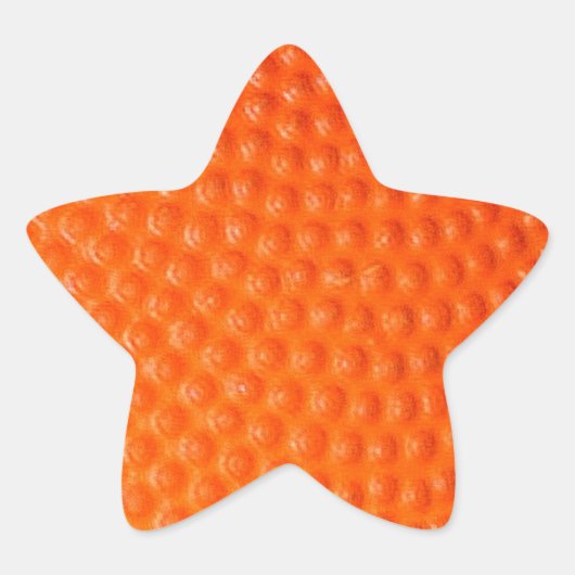 Basketbal close-up huid ster sticker (Voorkant)