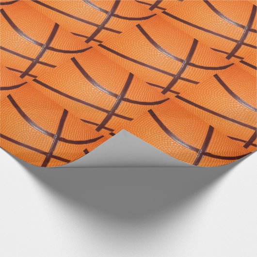 Basketbal Close-Up Textuur Huid Cadeaupapier (Hoek)
