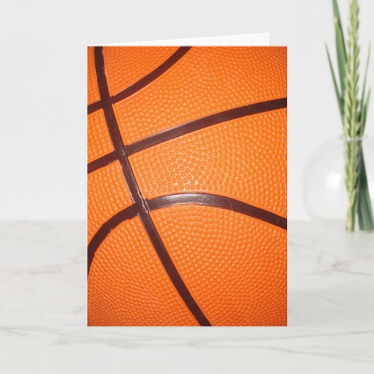 Basketbal Close-Up Textuur Huid Kaart (Voorkant)