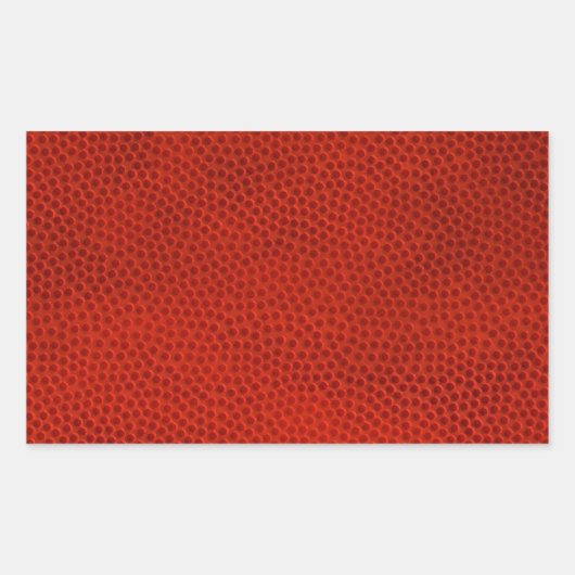 Basketbal Close-Up Textuur Huid Rechthoekige Sticker (Voorkant)