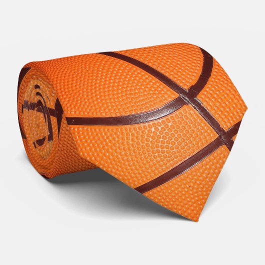 Basketbal Close-Up Textuur Huid Stropdas (Opgerold)