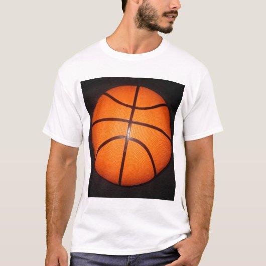 Basketbal Close-Up Textuur Huid T-shirt (Voorkant)