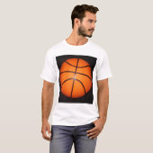 Basketbal Close-Up Textuur Huid T-shirt (Voorkant volledig)
