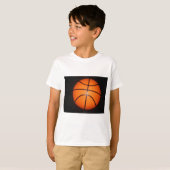 Basketbal Close-Up Textuur Huid T-shirt (Voorkant volledig)