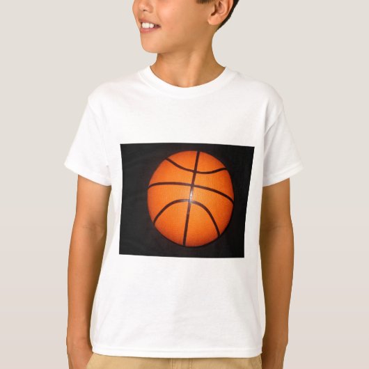 Basketbal Close-Up Textuur Huid T-shirt (Voorkant)
