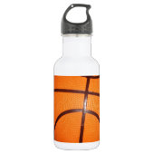 Basketbal Close-Up Textuur Huid Waterfles (Voorkant)