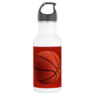 Basketbal Close-Up Textuur Huid Waterfles