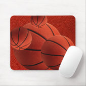 Basketbal Close-Up Textuur Huidmousepad Muismat (Met muis)