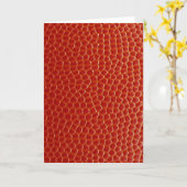 Basketbal Close-up Textuur Kaart (Gele Bloem)