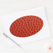 Basketbal Close-up Textuur Ovale Sticker (Envelop)