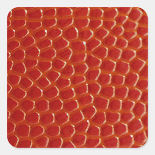 Basketbal Close-up Textuur Vierkante Sticker