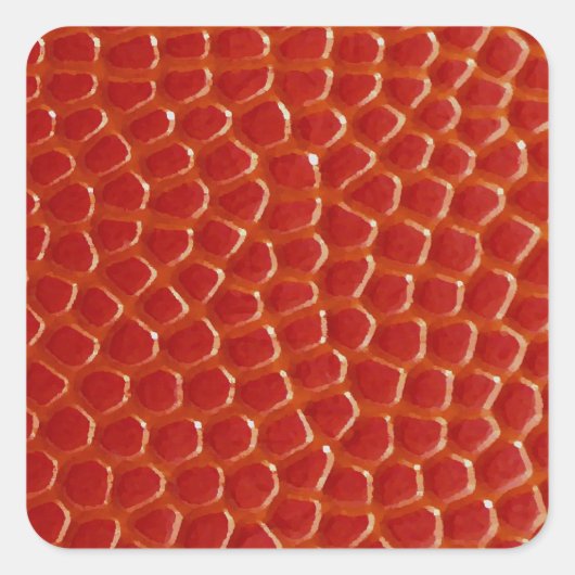 Basketbal Close-up Textuur Vierkante Sticker (Voorkant)