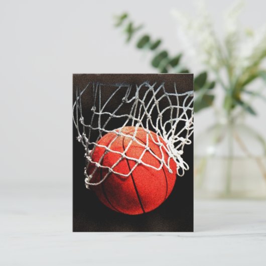 Basketbal Closeup Artwork Verticale Post Kaarten (Staand voorkant)