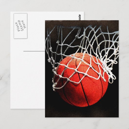 Basketbal Closeup Artwork Verticale Post Kaarten (Voorkant / Achterkant)