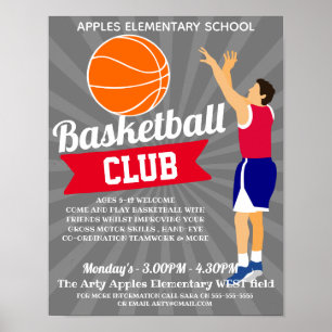 basketbal clubtoernooi poster