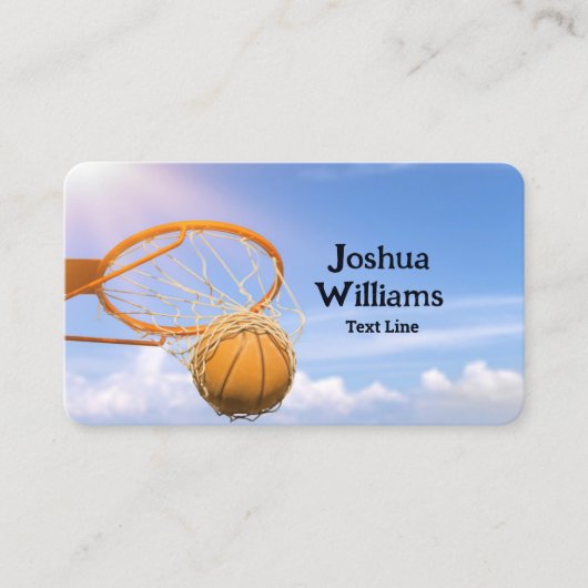 Basketbal Coach Agent Visitekaartje (Voorkant)