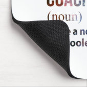 Basketbal coach als een normale coach, maar koeler muismat (Hoek)