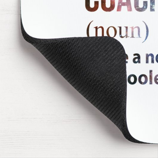 Basketbal coach als een normale coach, maar koeler muismat (Hoek)