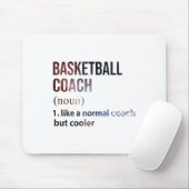 Basketbal coach als een normale coach, maar koeler muismat (Met muis)