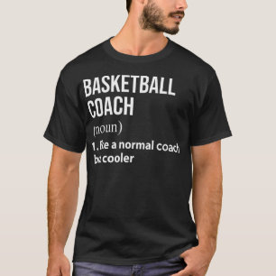Basketbal coach als een normale coach, maar koeler t-shirt
