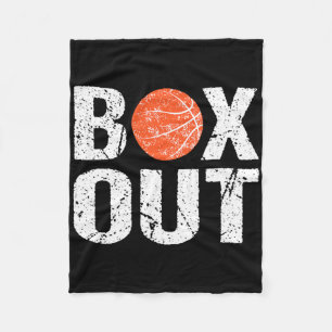 Basketbal Coach Box Out Gezegde Novelty Gift Fleece Deken