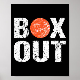 Basketbal Coach Box Out Gezegde Novelty Gift Poster