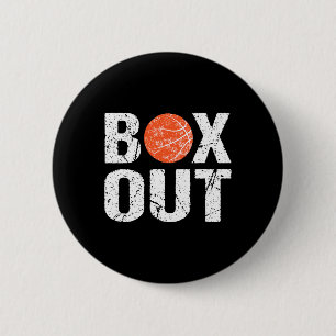 Basketbal Coach Box Out Gezegde Novelty Gift Ronde Button 5,7 Cm