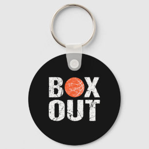 Basketbal Coach Box Out Gezegde Novelty Gift Sleutelhanger