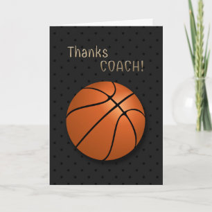 Basketbal Coach Dank je kaart
