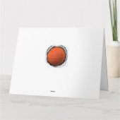 Basketbal Coach Dank je kaart (Achterkant)