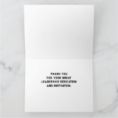 Basketbal Coach Dank je kaart (Binnen)