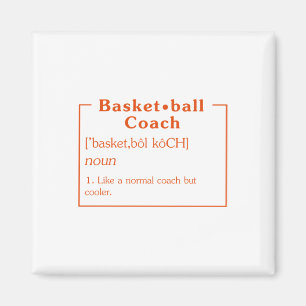Basketbal Coach Definitie Basketbal Shirt Baske Magneet