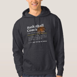 Basketbal coach definitie hoodie