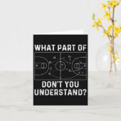 Basketbal Coach Fun Wat deel van Don't You Unders Kaart (Gele Bloem)