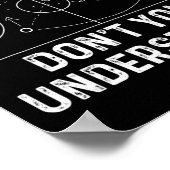 Basketbal Coach Fun Wat deel van Don't You Unders Poster (Hoek)