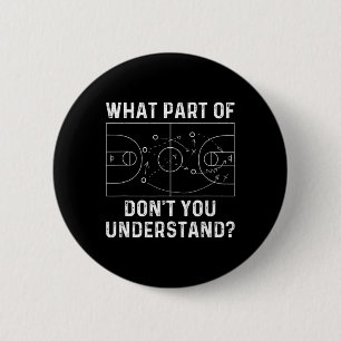 Basketbal Coach Fun Wat deel van Don't You Unders Ronde Button 5,7 Cm