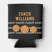 Basketbal Coach Gepersonaliseerde Naam Koelbox Blikjeskoeler (Voorkant)