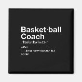 Basketbal Coach Gift Fun Basketbal Definitie T Magneet (Voorkant)