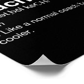 Basketbal Coach Gift Fun Basketbal Definitie T Poster (Hoek)