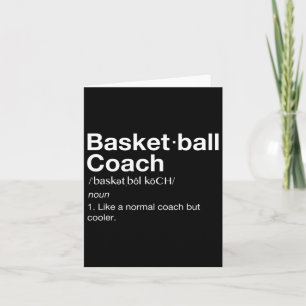 Basketbal Coach Gift Fun Basketbal Definitie Te Kaart